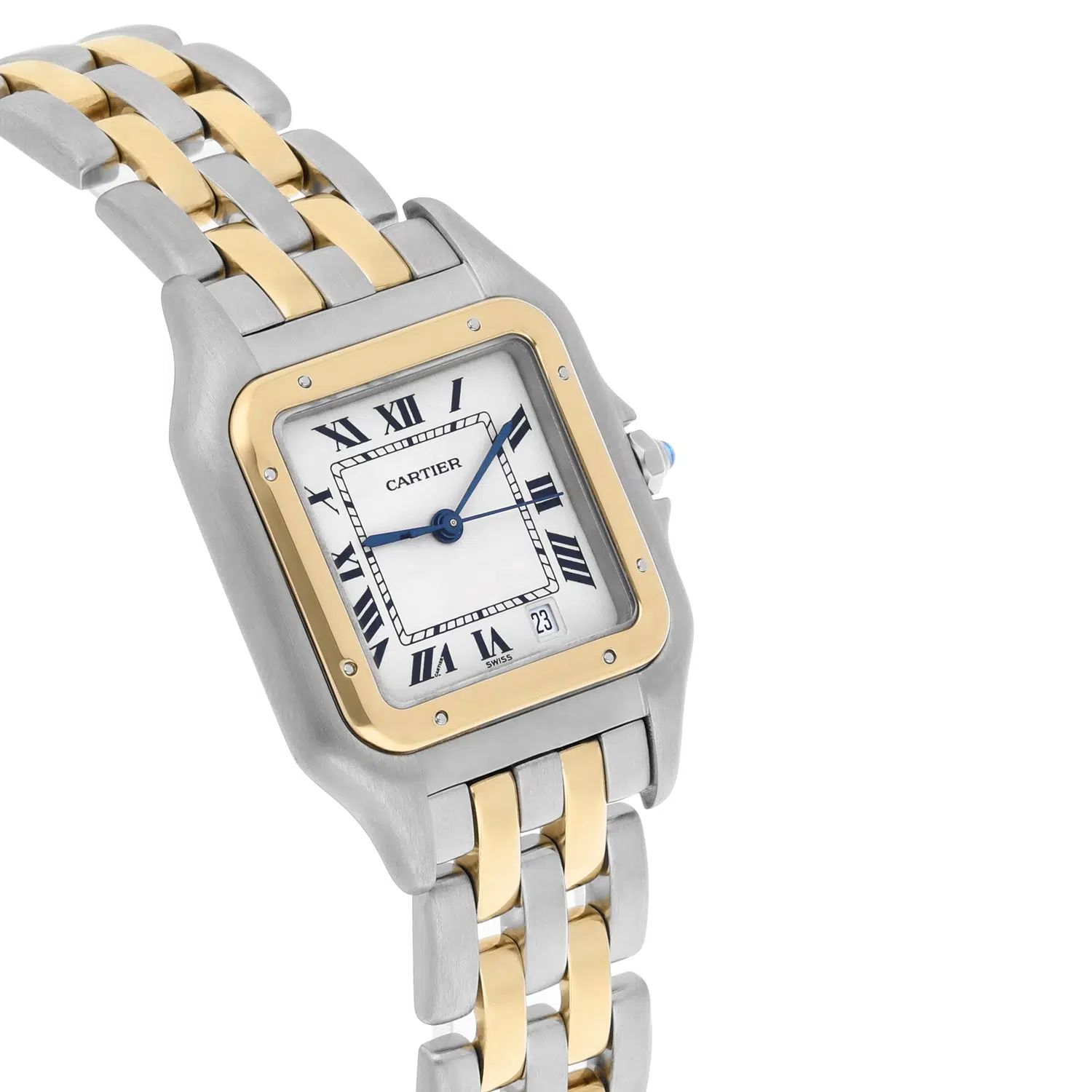Cartier Panthère W25028B8 Silver Dial 18k Yellow Gold And Stainless Steel Watch – image 5