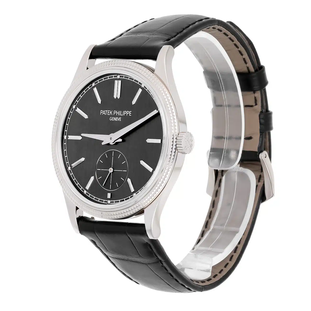 Patek Philippe Calatrava 6119G-001 White Gold Charcoal Gray Dial Watch – image 6