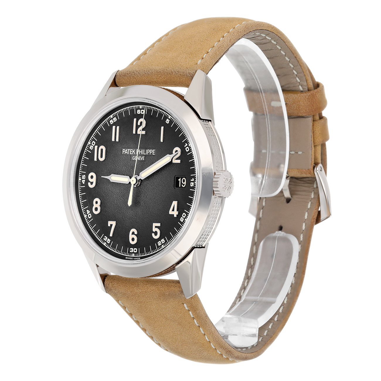 Patek Philippe Calatrava 5226G-001 Textured charcoal gray Dial White gold Watch