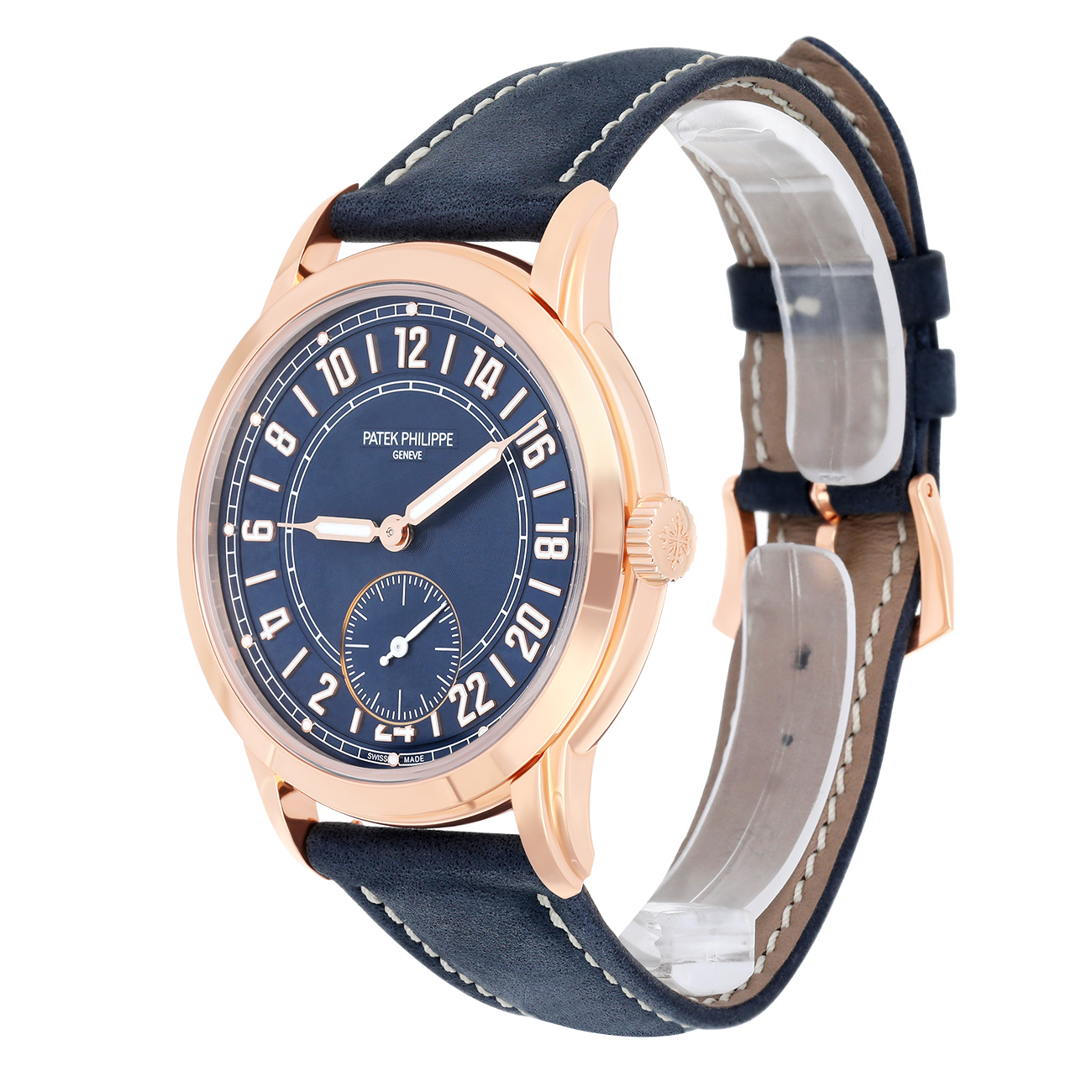 Patek Philippe Complications 5224R-001 Blue Dial Rose Gold Watch New 2025 with Box and Papers