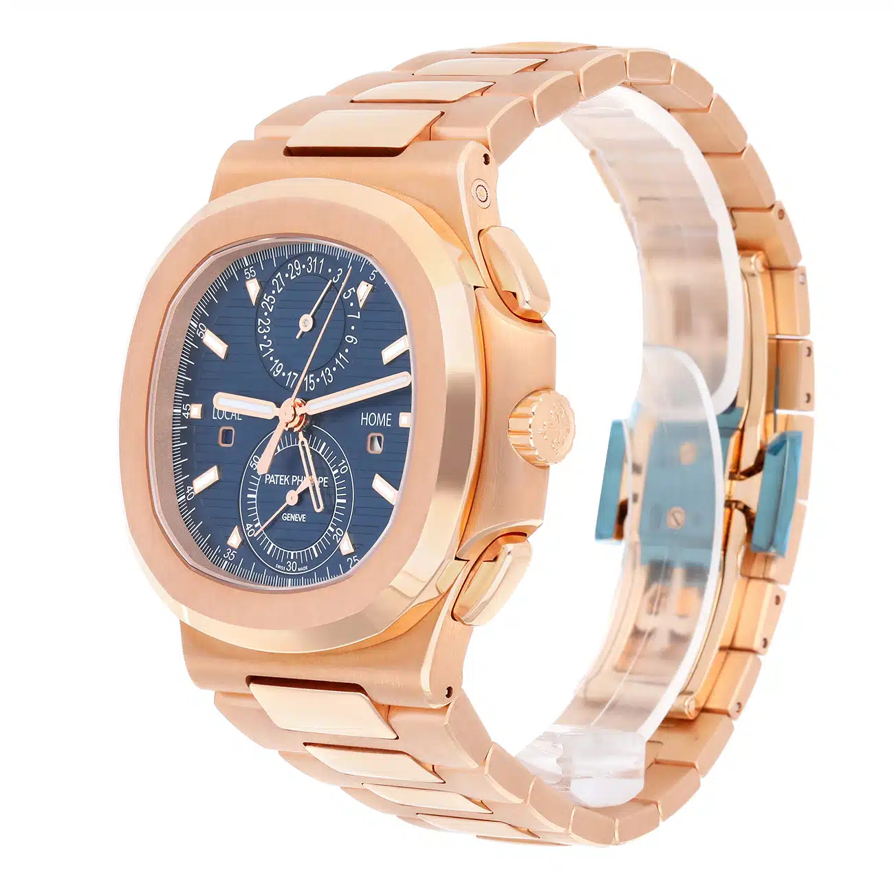 Patek Philippe Nautilus 5990/1R-001 Sunburst blue Dial Rose gold Watch – image 6