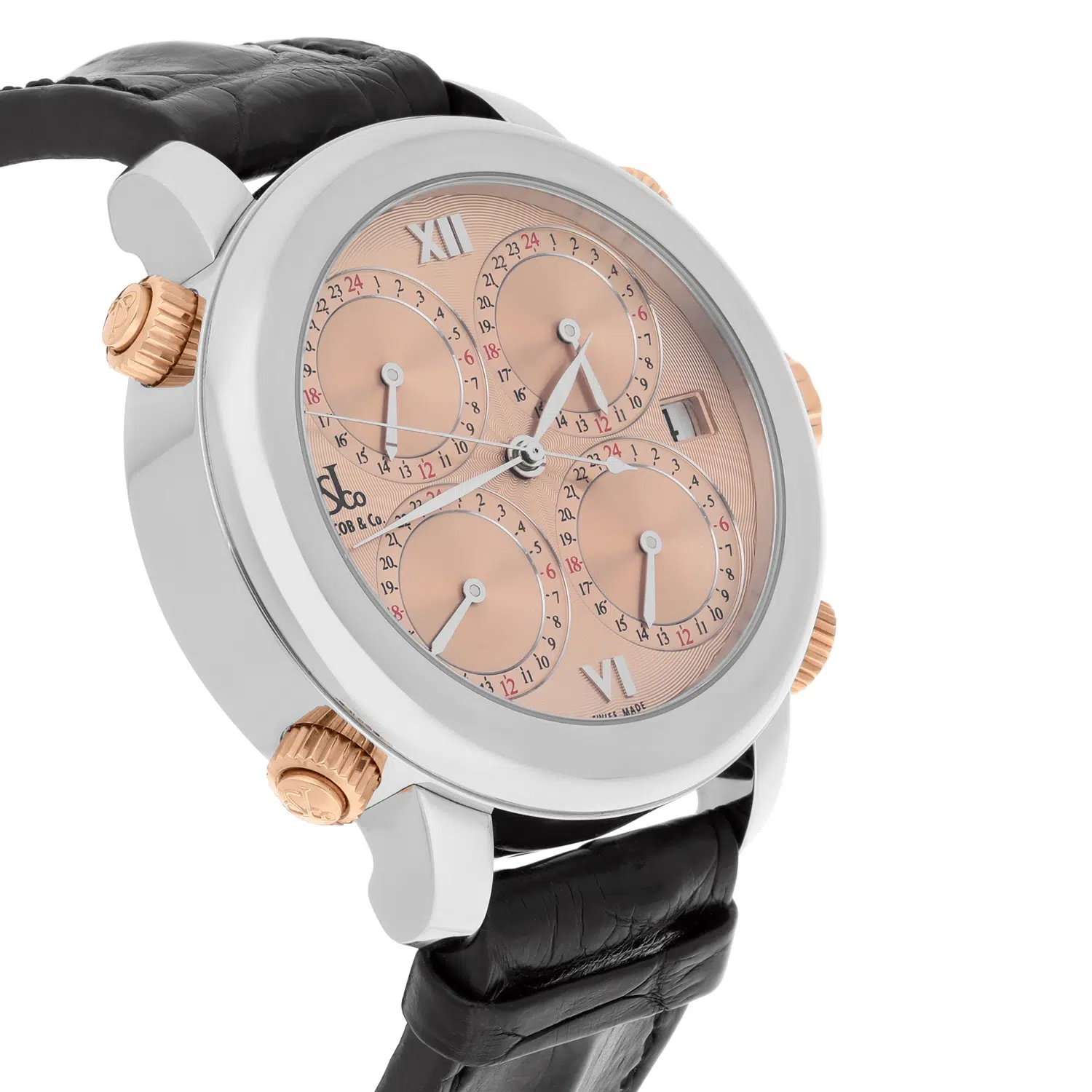 Jacob & Co H-24 SSC Company Five Time Zone Automatic Stainless Steel Watch – image 5