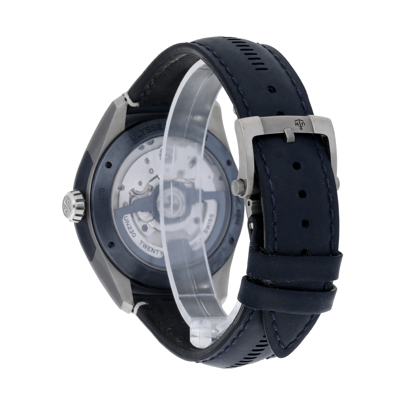 Ulysse Nardin 2303-270/03 Freak X Ti Blue Dial Lather Strap Watch