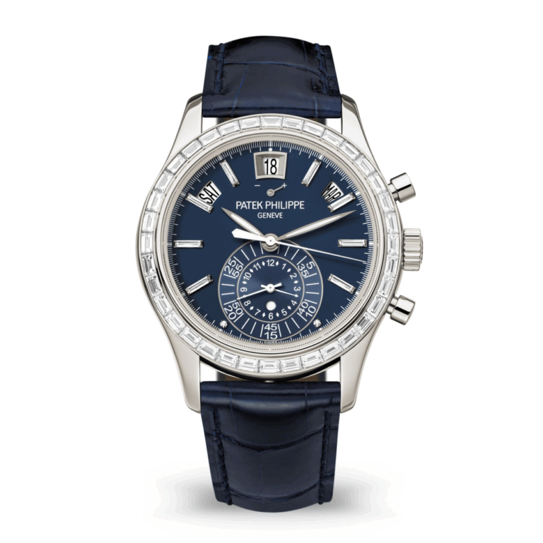 Patek Philippe Complications 5961P-001 Matte blue opaline Dial Platinum- Self-winding Watch