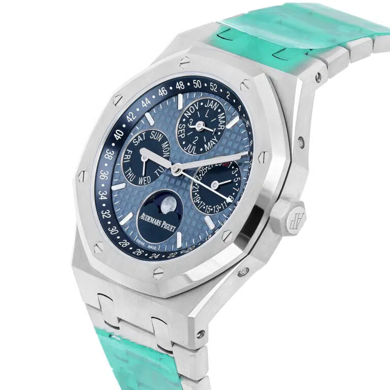 Audemars Piguet Royal Oak  Perpetual Calendar 26574ST.OO.1220ST.03 Ice Blue Dial Stainless Steel Watch – image 6
