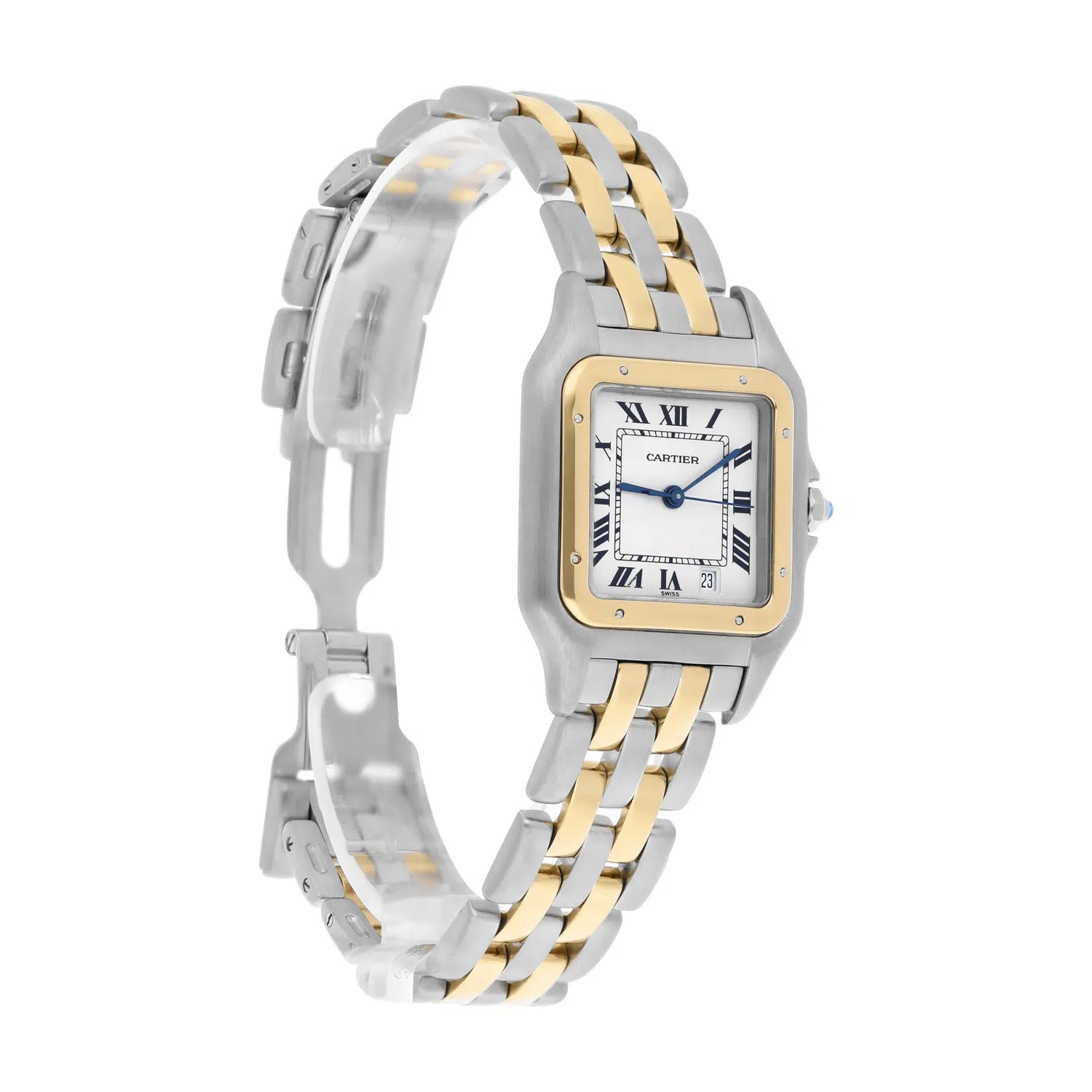 Cartier Panthère W25028B8 Silver Dial 18k Yellow Gold And Stainless Steel Watch – image 6