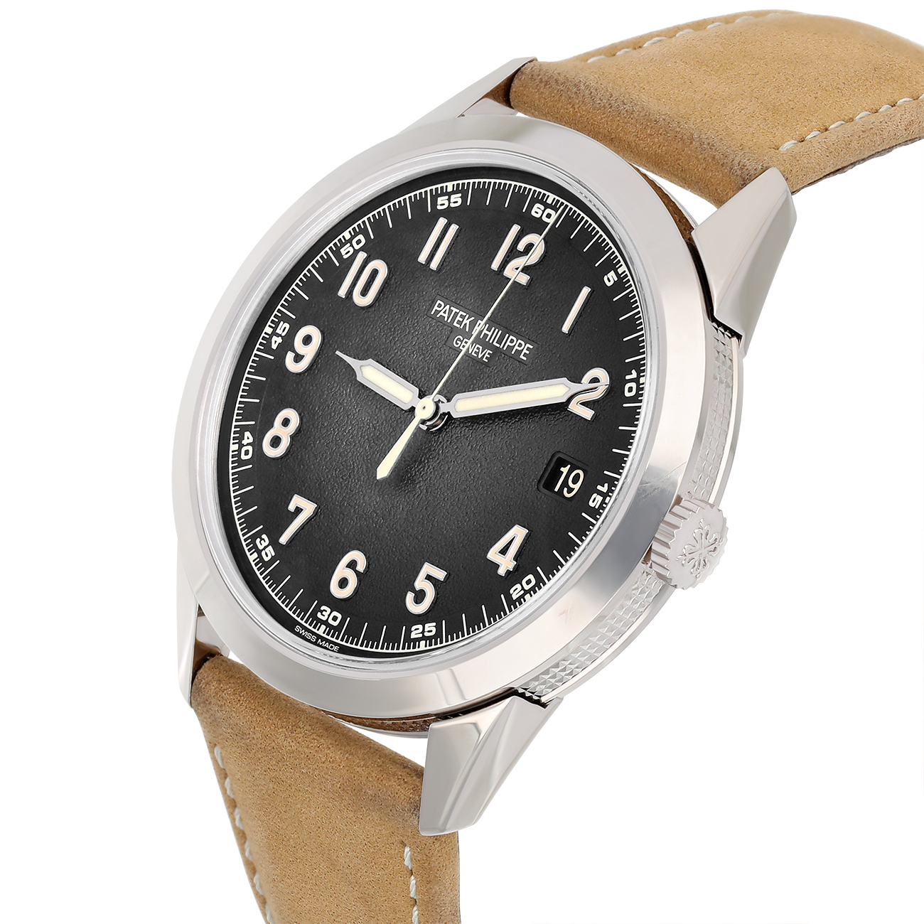 Patek Philippe Calatrava 5226G-001 Textured charcoal gray Dial White gold Watch