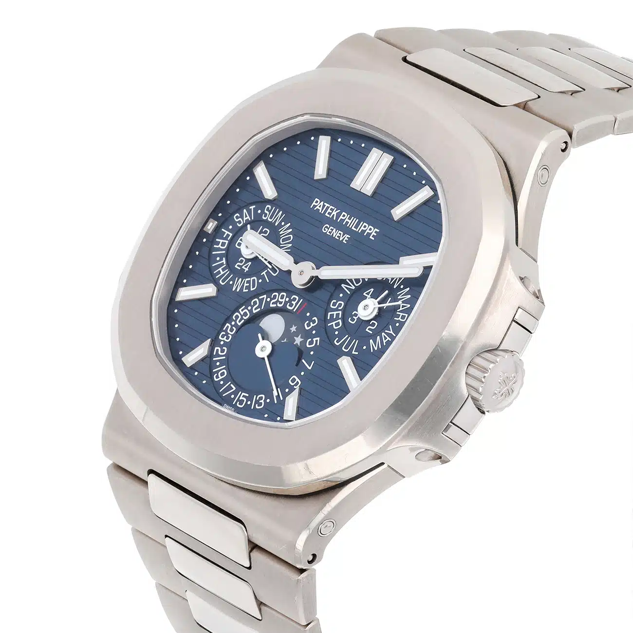 Patek Philippe Nautilus 5740/1G-001 Blue Sunburst Dial White Gold – image 7