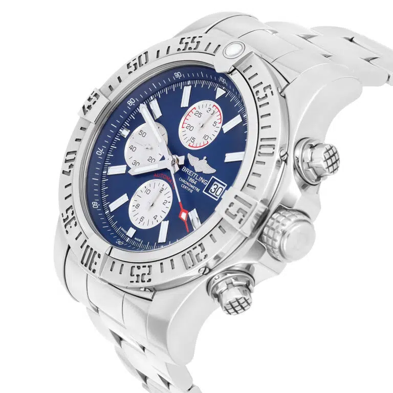 Breitling Super Avenger II A13371111C1A1 Blue Dial Stainless Steel Watch – image 6