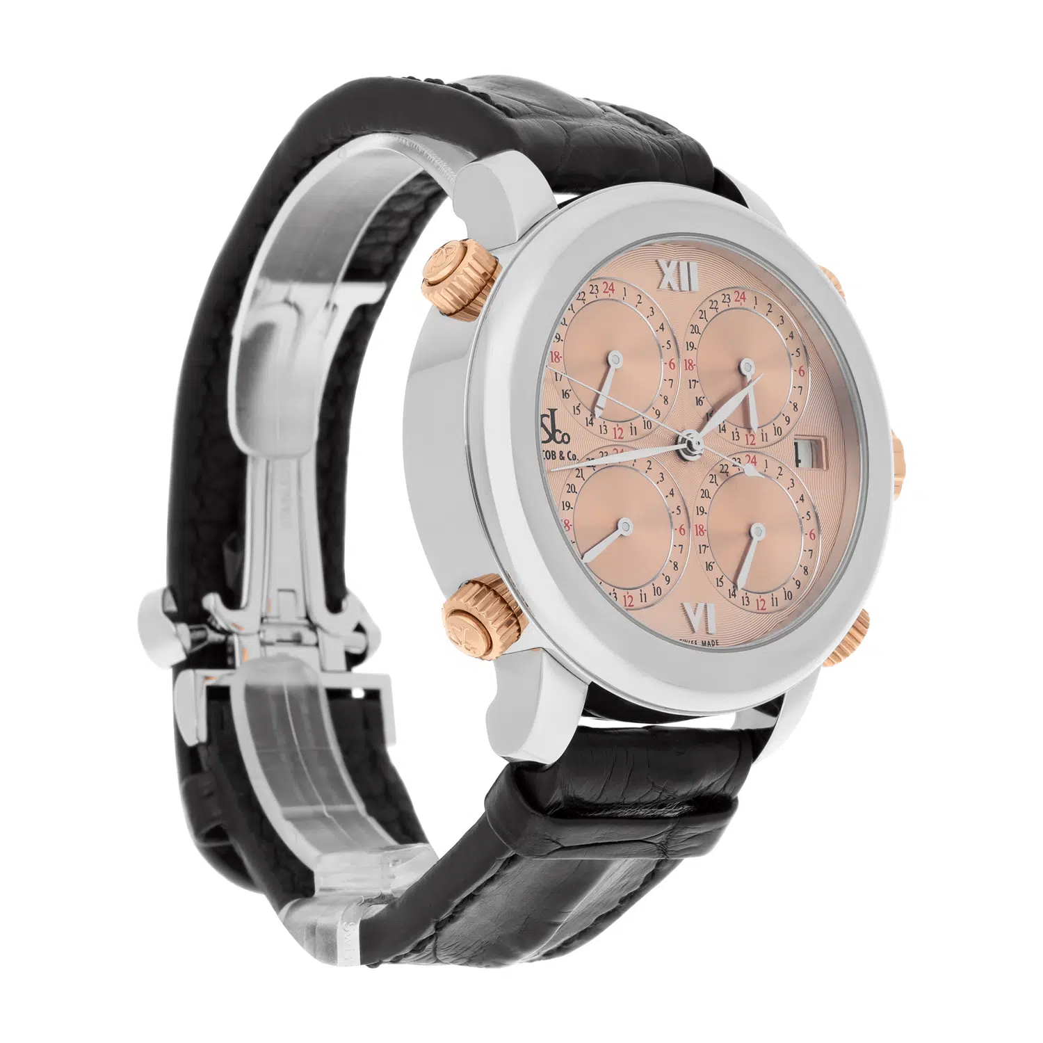 Jacob & Co H-24 SSC Company Five Time Zone Automatic Stainless Steel Watch – image 6