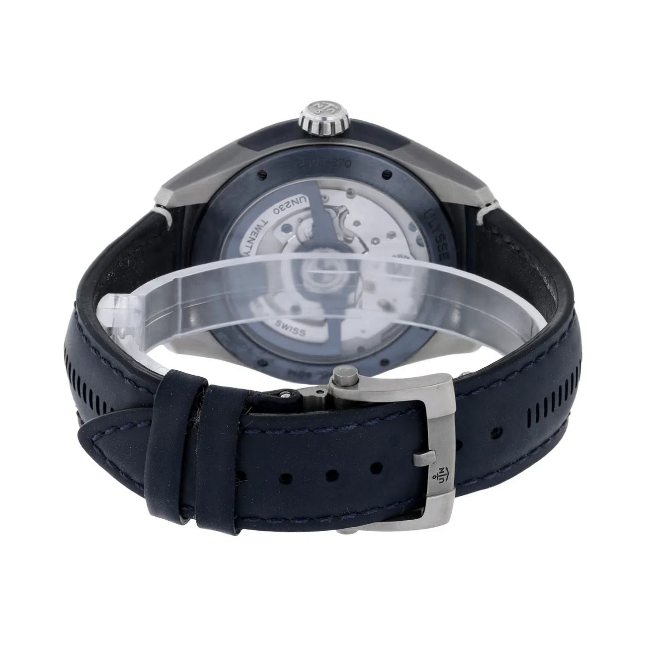 Ulysse Nardin 2303-270/03 Freak X Ti Blue Dial Lather Strap Watch – image 7