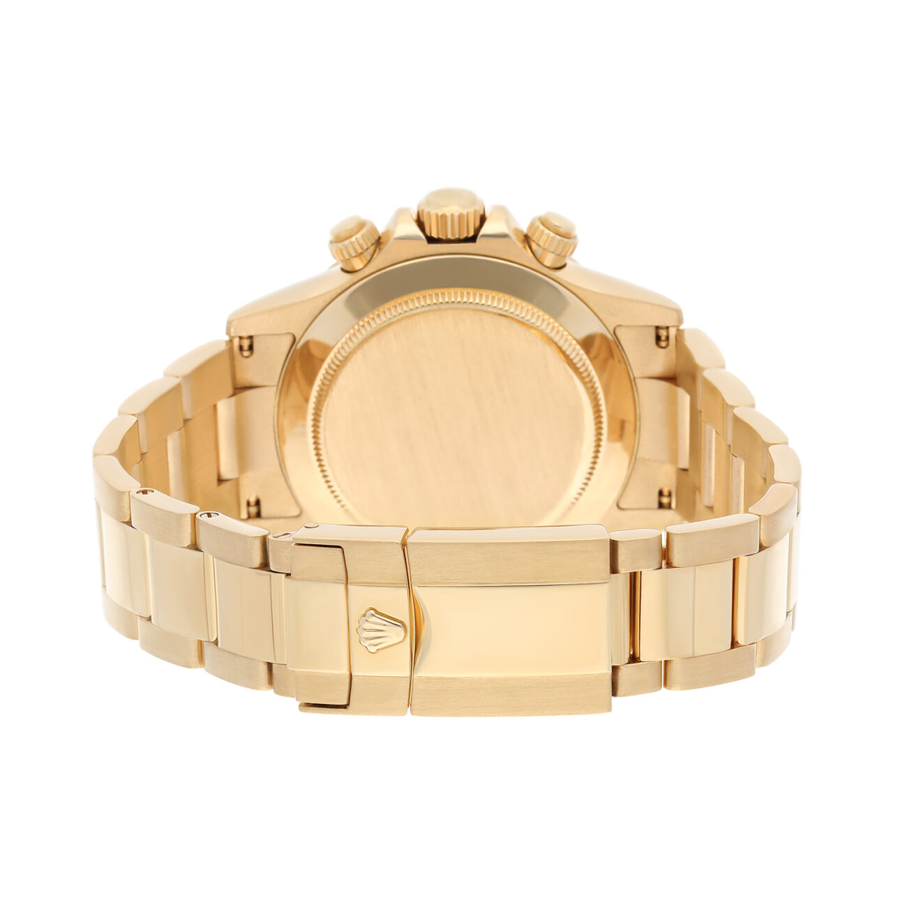 Rolex Cosmograph Daytona 126508-0003 Fixed Bezel Black Diamond Dial Oyster Bracelet Yellow Gold Watch