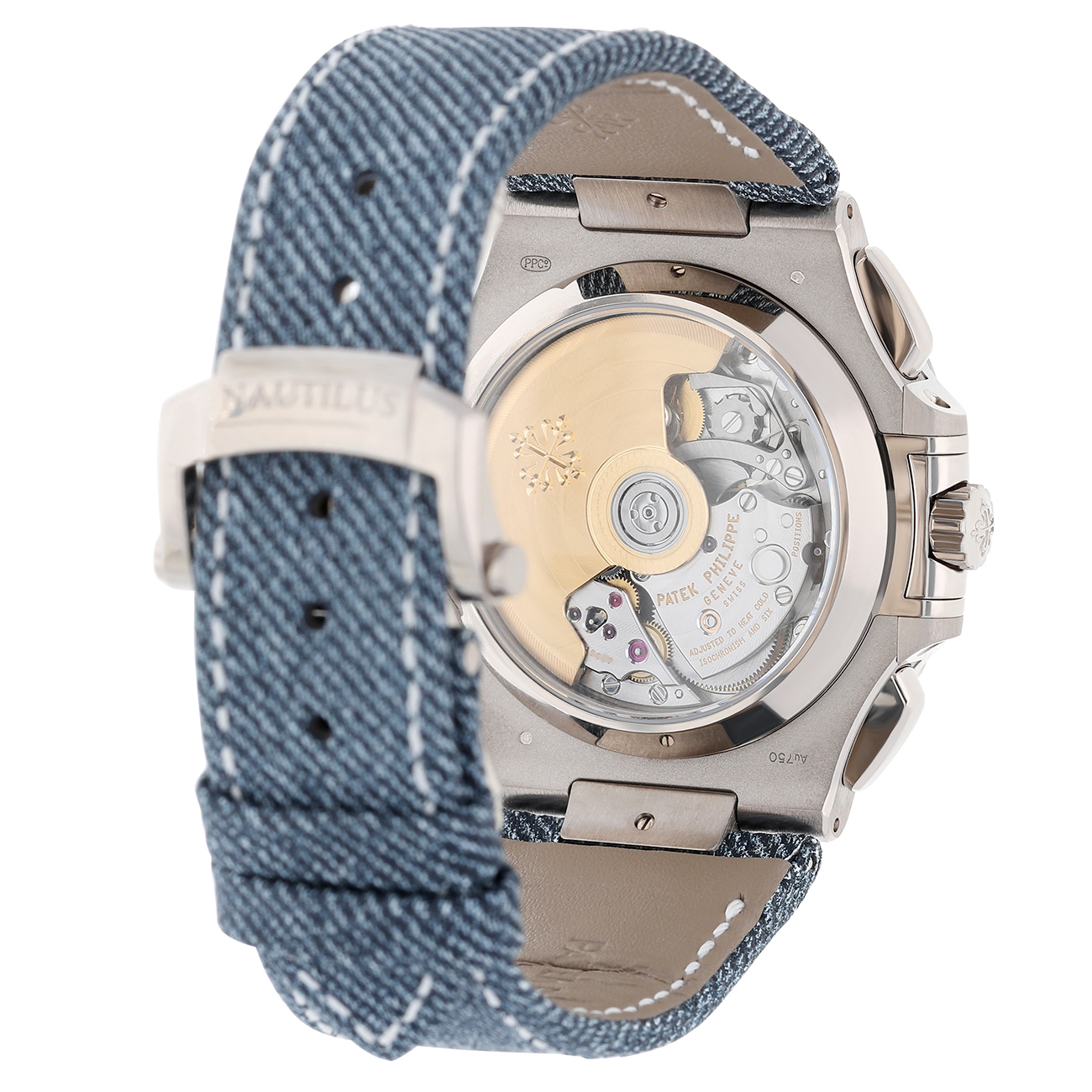 Patek Philippe Nautilus 5980/60G-001 Opaline blue-gray Dial White gold Watch