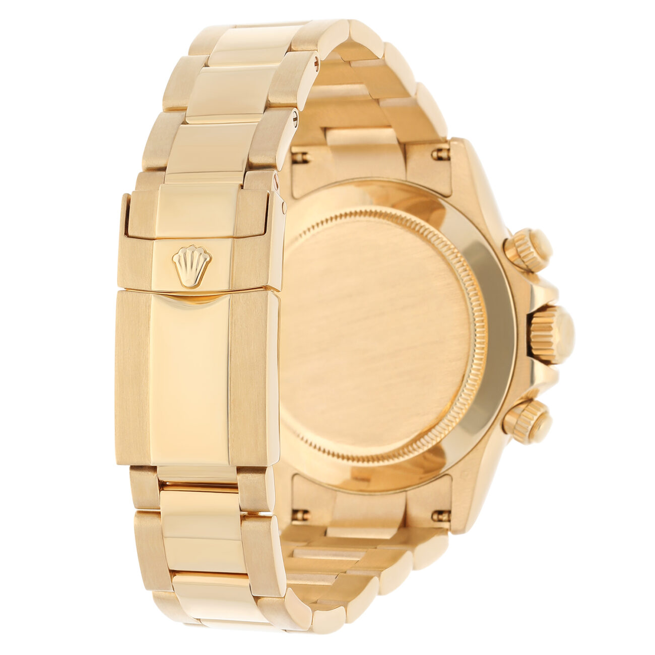 Rolex Cosmograph Daytona 126508-0003 Fixed Bezel Black Diamond Dial Oyster Bracelet Yellow Gold Watch