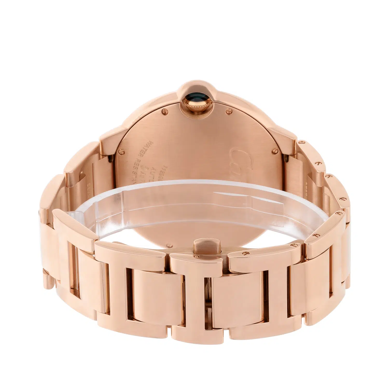 Cartier Ballon Bleu WE9008Z3 Rose Gold Silver Opaline Dial 42mm Watch - 2011 – image 8