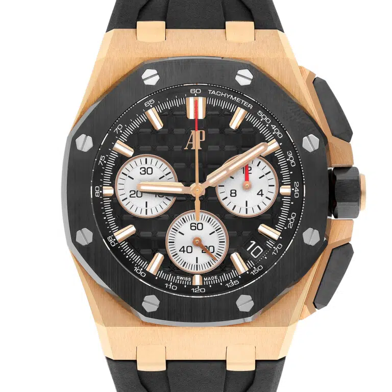 Audemars Piguet Royal Oak Offshore 26420RO.OO.A002CA.01 43mm Selfwinding Chronograph Black Dial Rubber Strap Watch – image 3