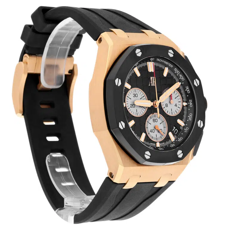 Audemars Piguet Royal Oak Offshore 26420RO.OO.A002CA.01 43mm Selfwinding Chronograph Black Dial Rubber Strap Watch – image 4