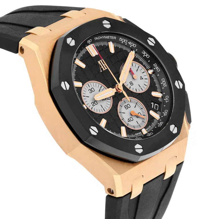 Audemars Piguet Royal Oak Offshore 26420RO.OO.A002CA.01 43mm Selfwinding Chronograph Black Dial Rubber Strap Watch – image 5