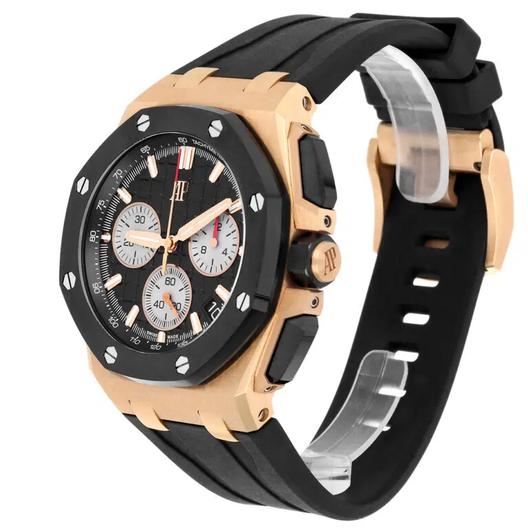 Audemars Piguet Royal Oak Offshore 26420RO.OO.A002CA.01 43mm Selfwinding Chronograph Black Dial Rubber Strap Watch – image 6