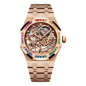 Audemars Piguet Royal Oak 15468OR.YG.1259OR.01-B Frosted Gold Double Skeletonized Balance Wheel