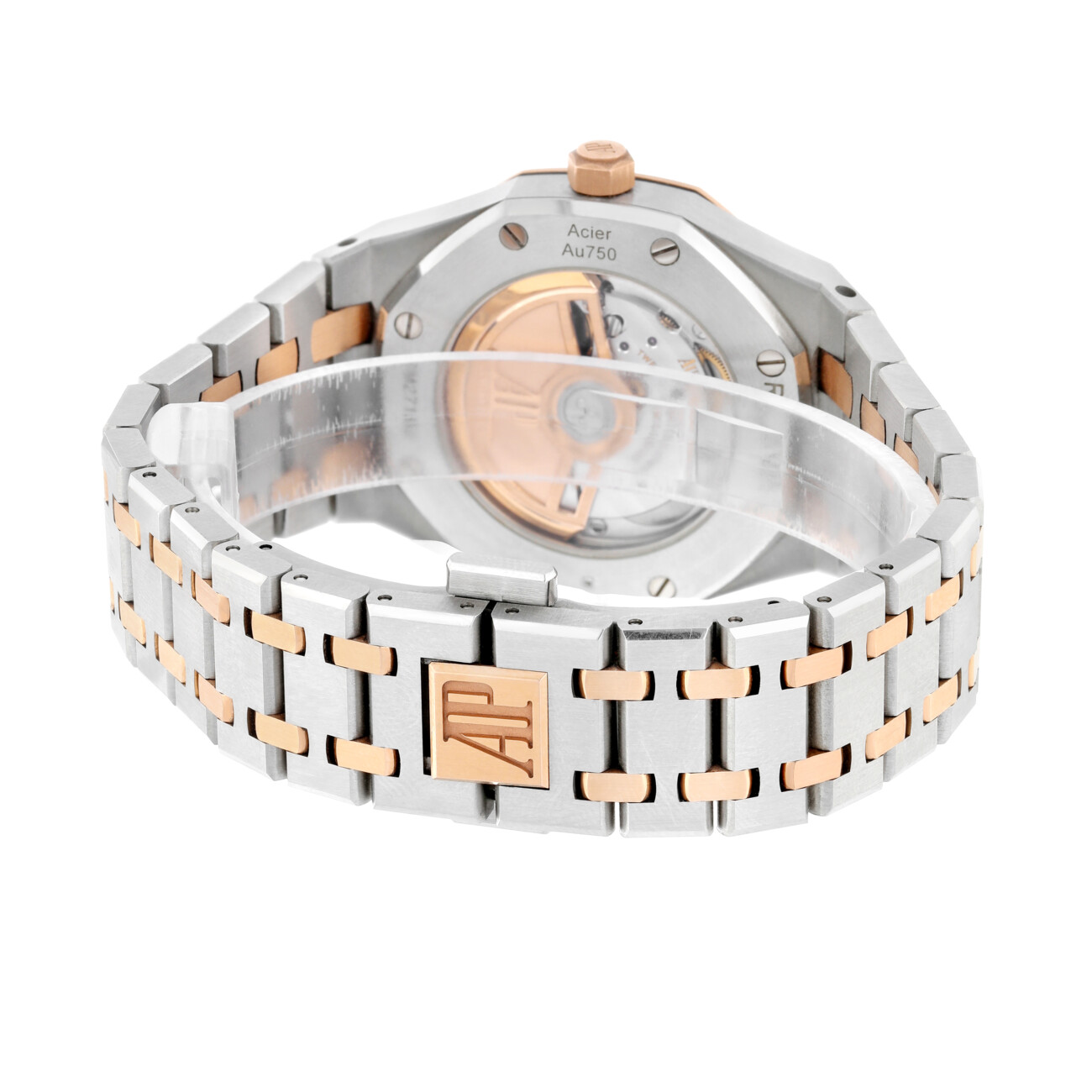 Audemars Piguet Royal Oak 77350SR.OO.1261SR.01 34mm Rose Gold/Stainless Steel Silver Dial Watch - 2021