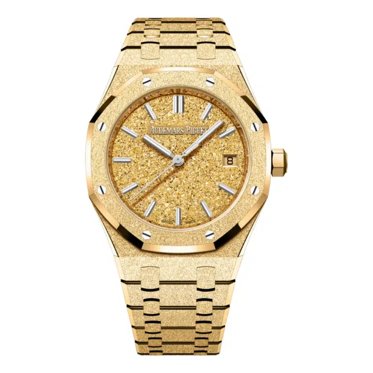 Audemars Piguet Royal Oak 77450BA.GG.1361BA.01 Frosted Gold Automatic