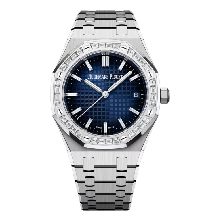 Audemars Piguet Royal Oak 77451BC.ZZ.1361BC.01 Blue Dial Diamond Bezel Automatic