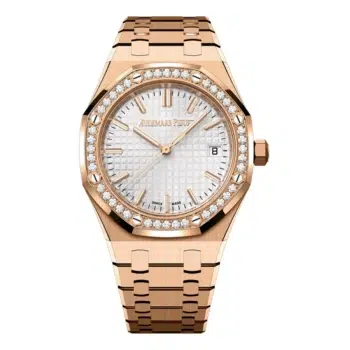 Audemars Piguet Royal Oak 77451OR.ZZ.1361OR.03 White Dial Diamond Bezel Automatic