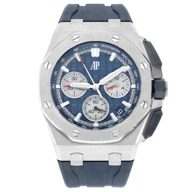 Audemars Piguet Royal Oak Offshore 26420TI titanium chronograph watch, side view