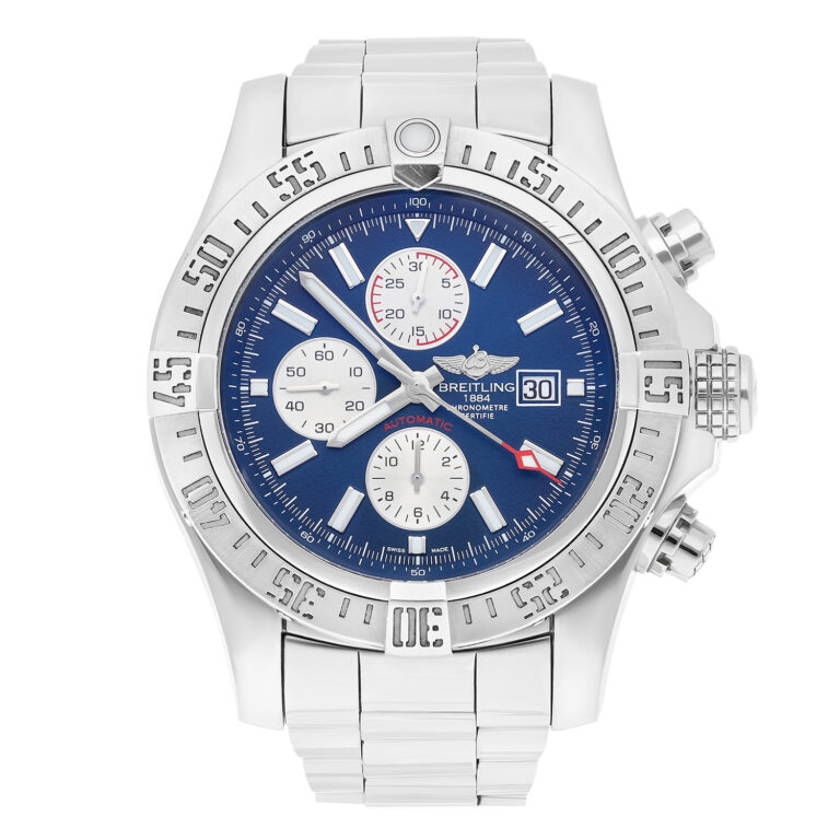 Breitling Super Avenger II A13371111C1A1 Blue Dial Stainless Steel Watch