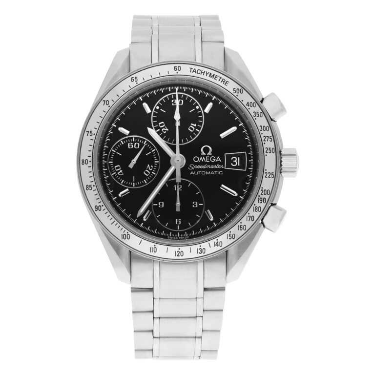 Omega Speedmaster 3513.50.00 chronograph stainless steel watch, black dial