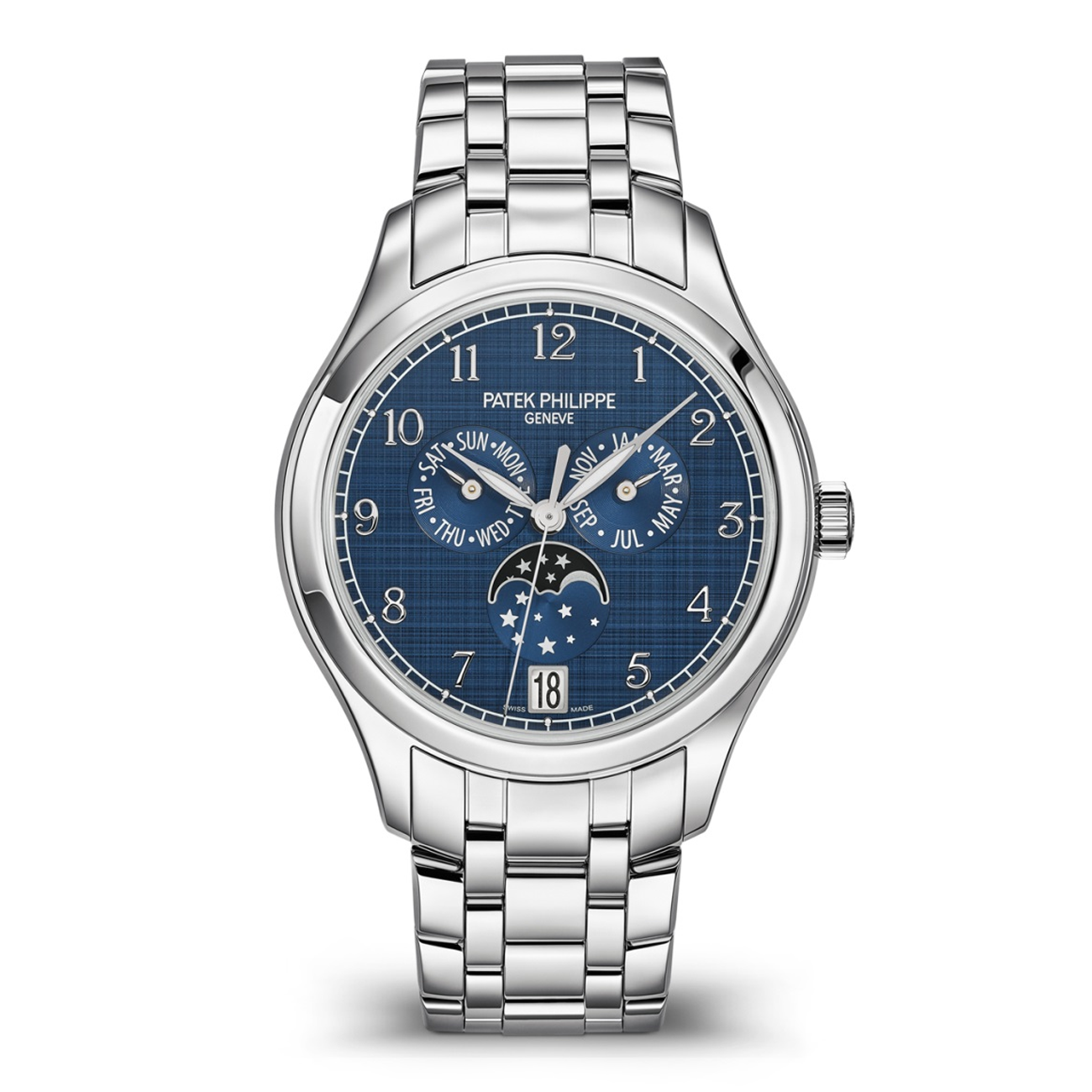 Patek Philippe Complications 4947/1A-001 Blue Dial Stainless steel Self-winding Watch