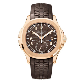 Patek Philippe Aquanaut 5164R-001 rose gold watch, brown embossed dial