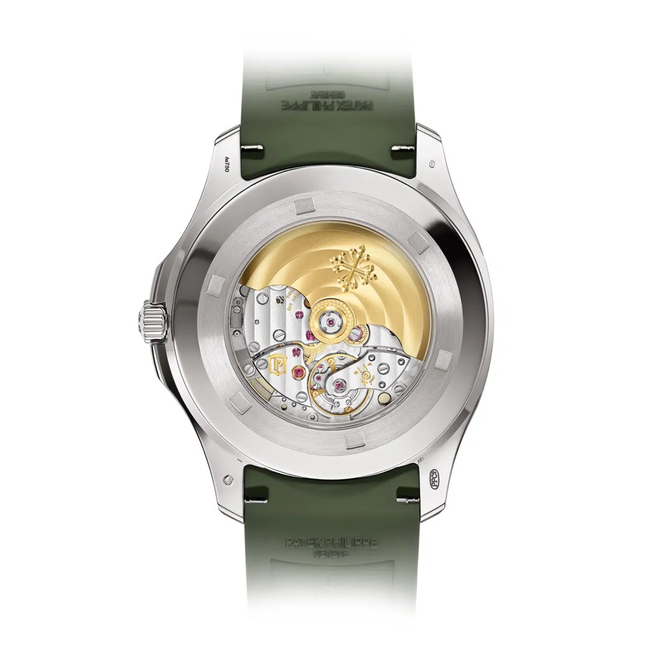Patek Philippe Aquanaut 5168G-010 Khaki green embossed Dial White Gold Watch – image 10