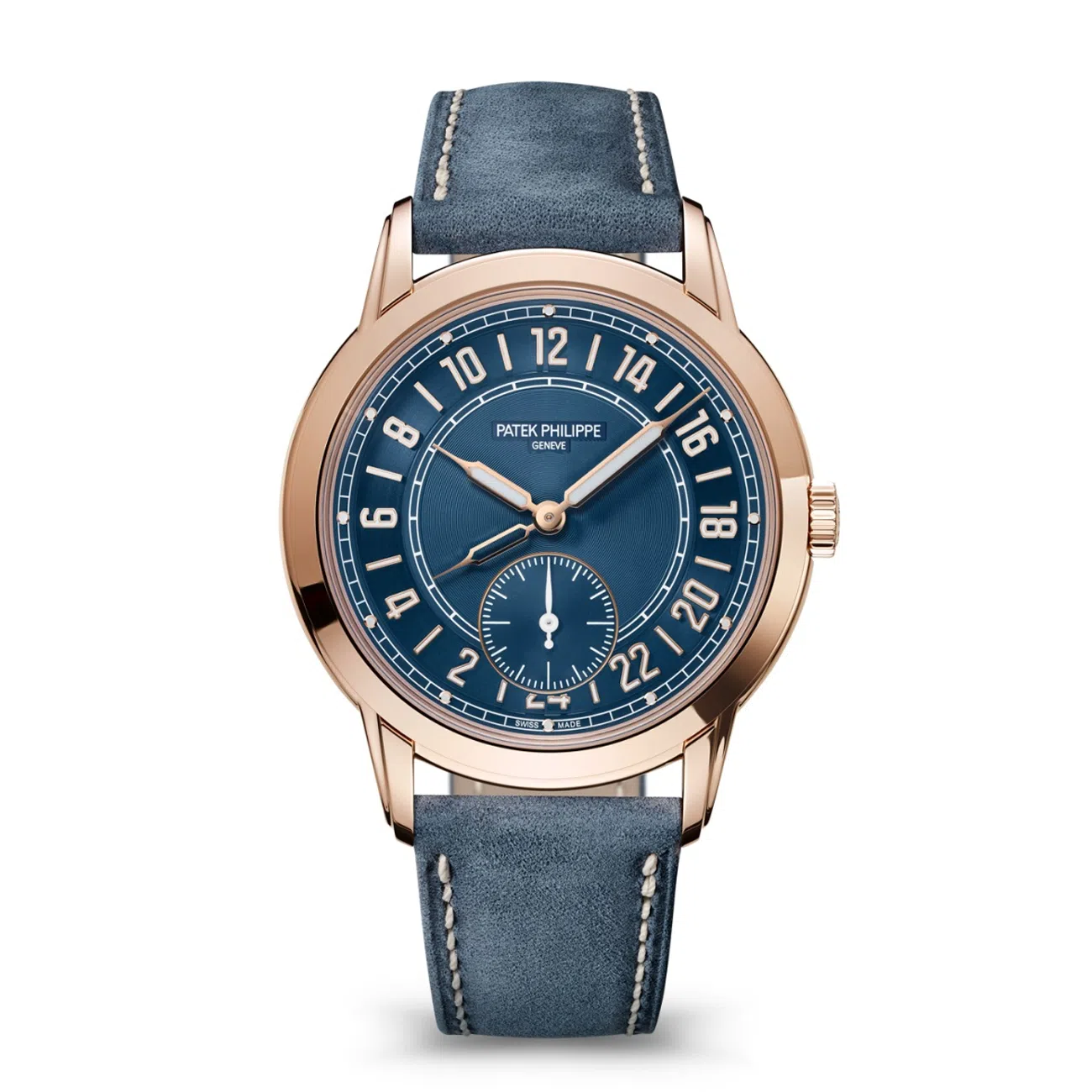 Patek Philippe Complications 5224R-001 Blue Dial Rose Gold Watch New 2025 with Box and Papers