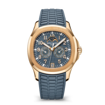 Patek Philippe Aquanaut 5261R-001 rose gold watch, blue-gray dial