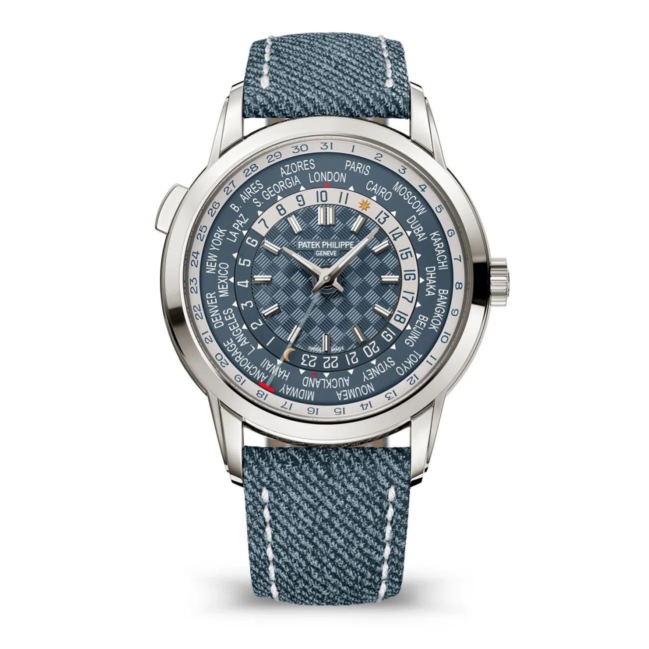 Patek Philippe Complications 5330G-001 Opaline Blue-Gray Dial White Gold