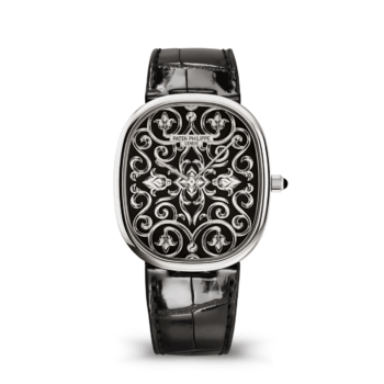 Patek Philippe Golden Ellipse 5738/51G-001 Black Dial White Gold Watch