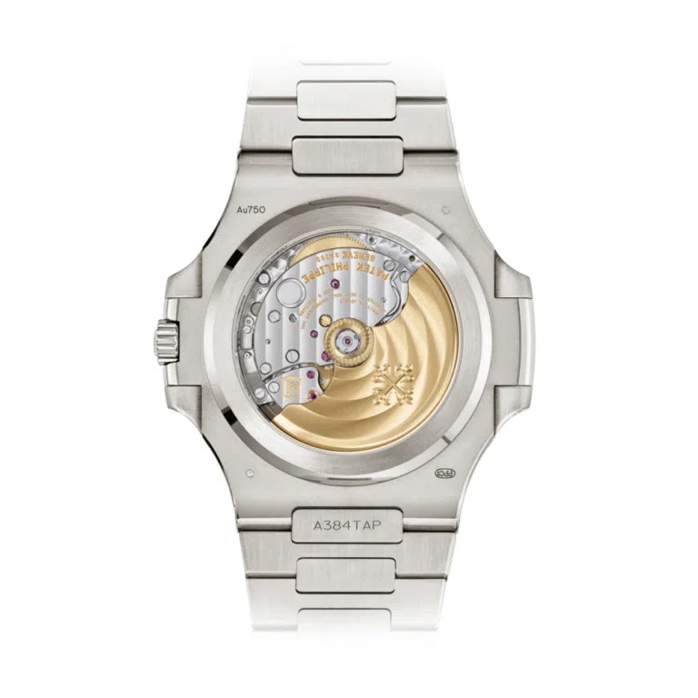 Patek Philippe Nautilus 5811/1G-001 white gold watch, blue dial detail