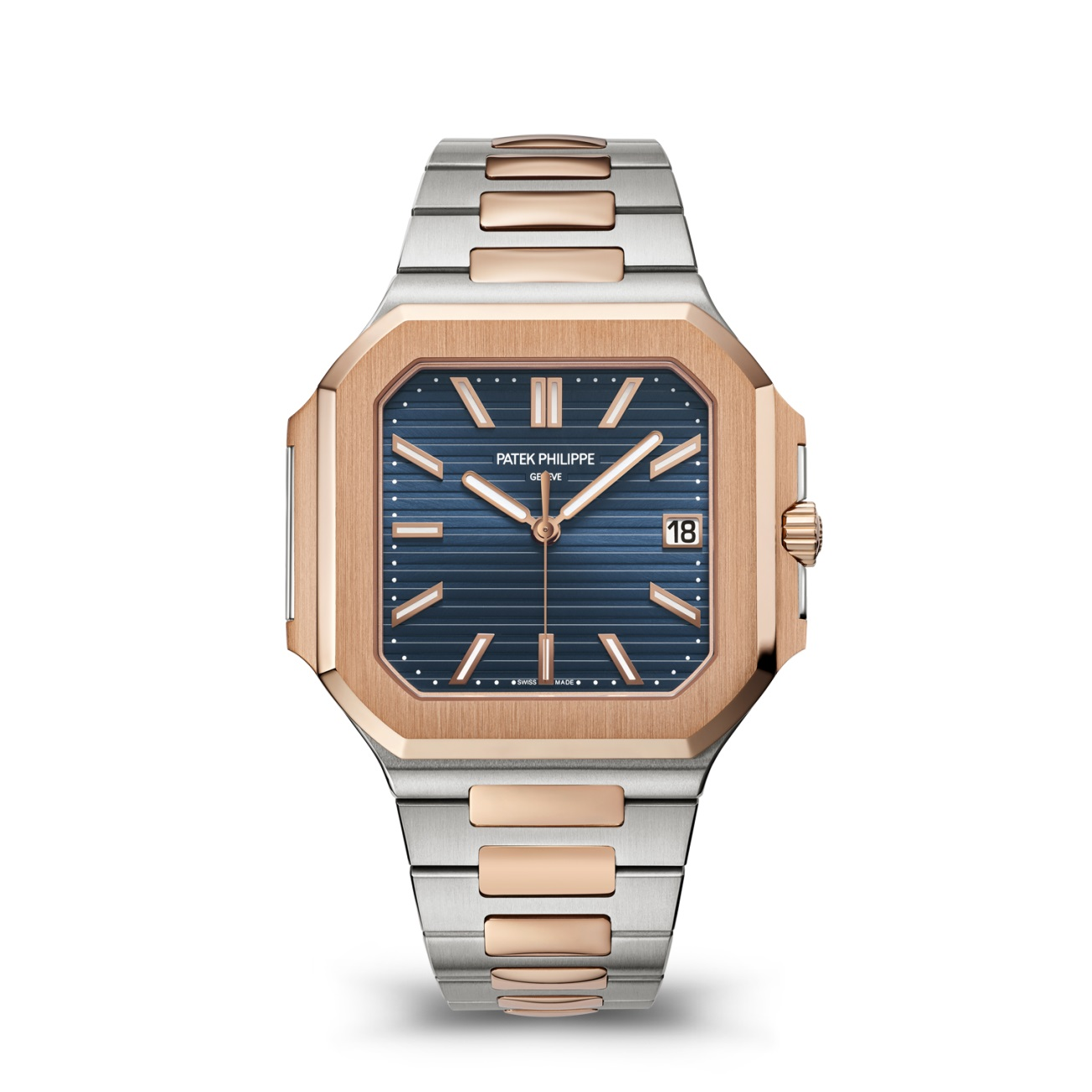 Patek Philippe Cubitus 5821/1AR-001 Blue Dial Stainless Steel and Rose Gold Watch