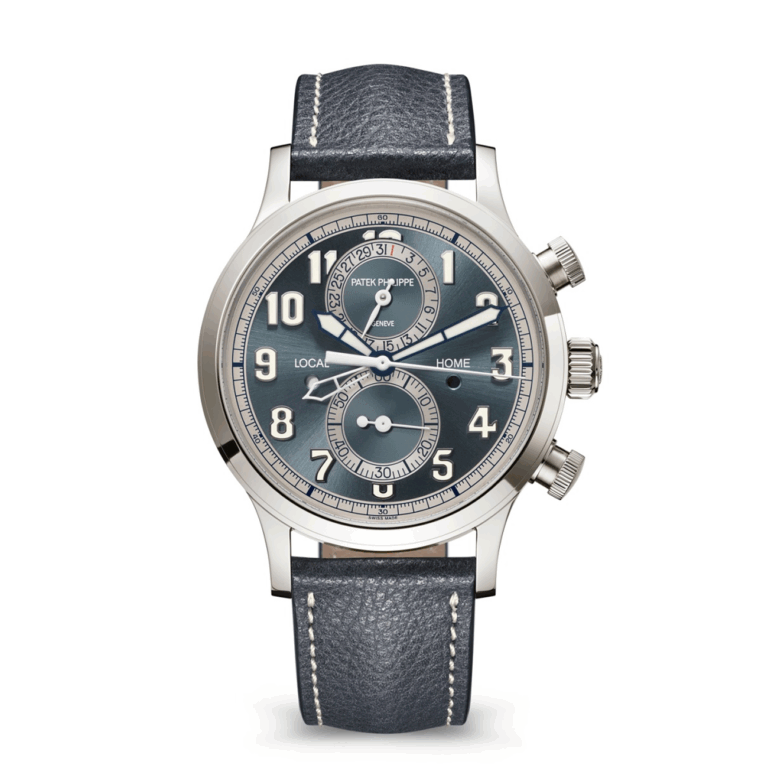 Patek Philippe Complications 5924G-001 Sunburst Blue-Gray Dial White Gold