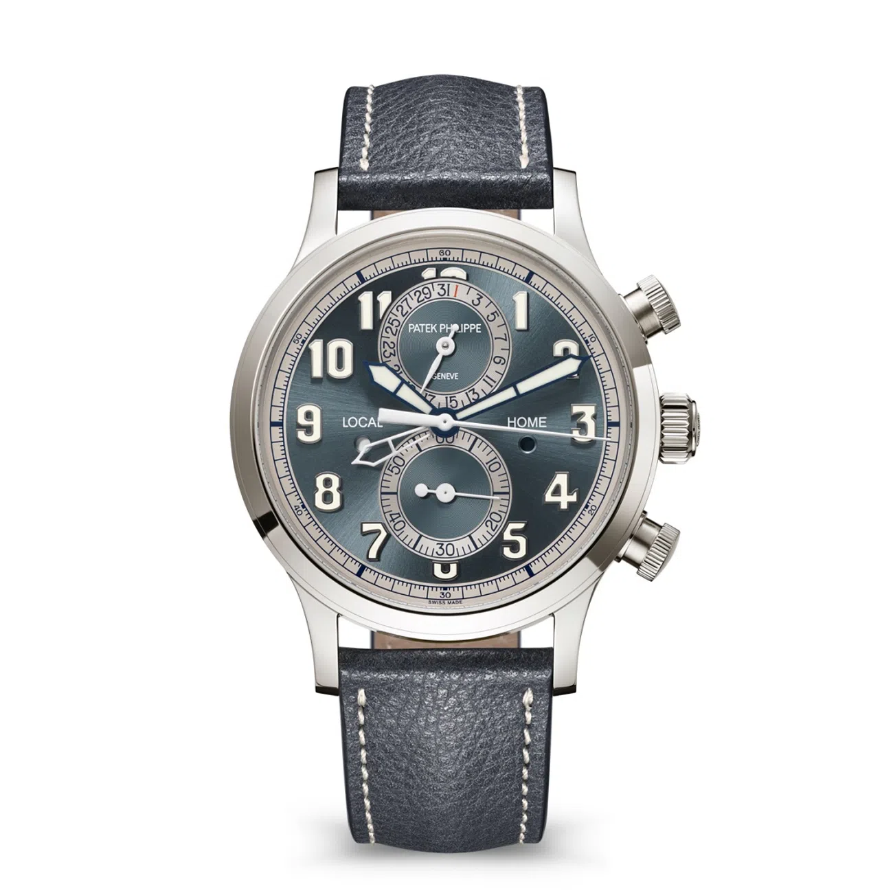 Patek Philippe Complications 5924G-001 Sunburst Blue-Gray Dial White Gold