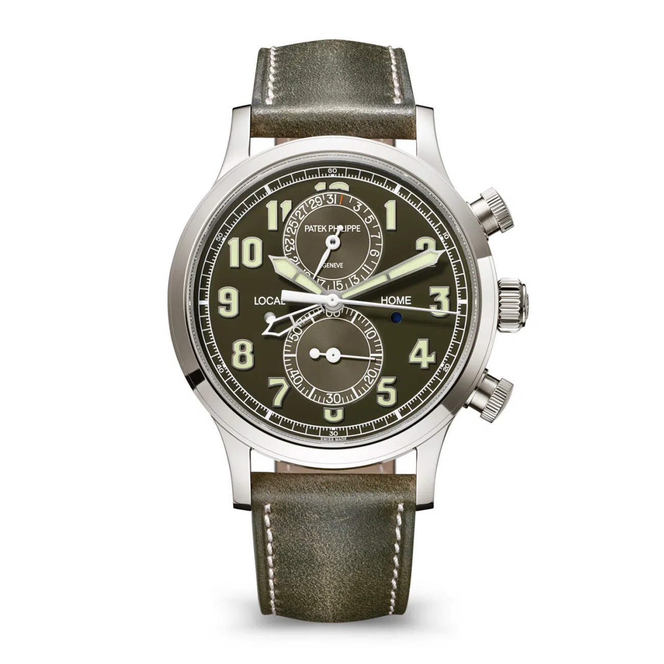 Patek Philippe Complications 5924G-010 Lacquered khaki green Dial White Gold