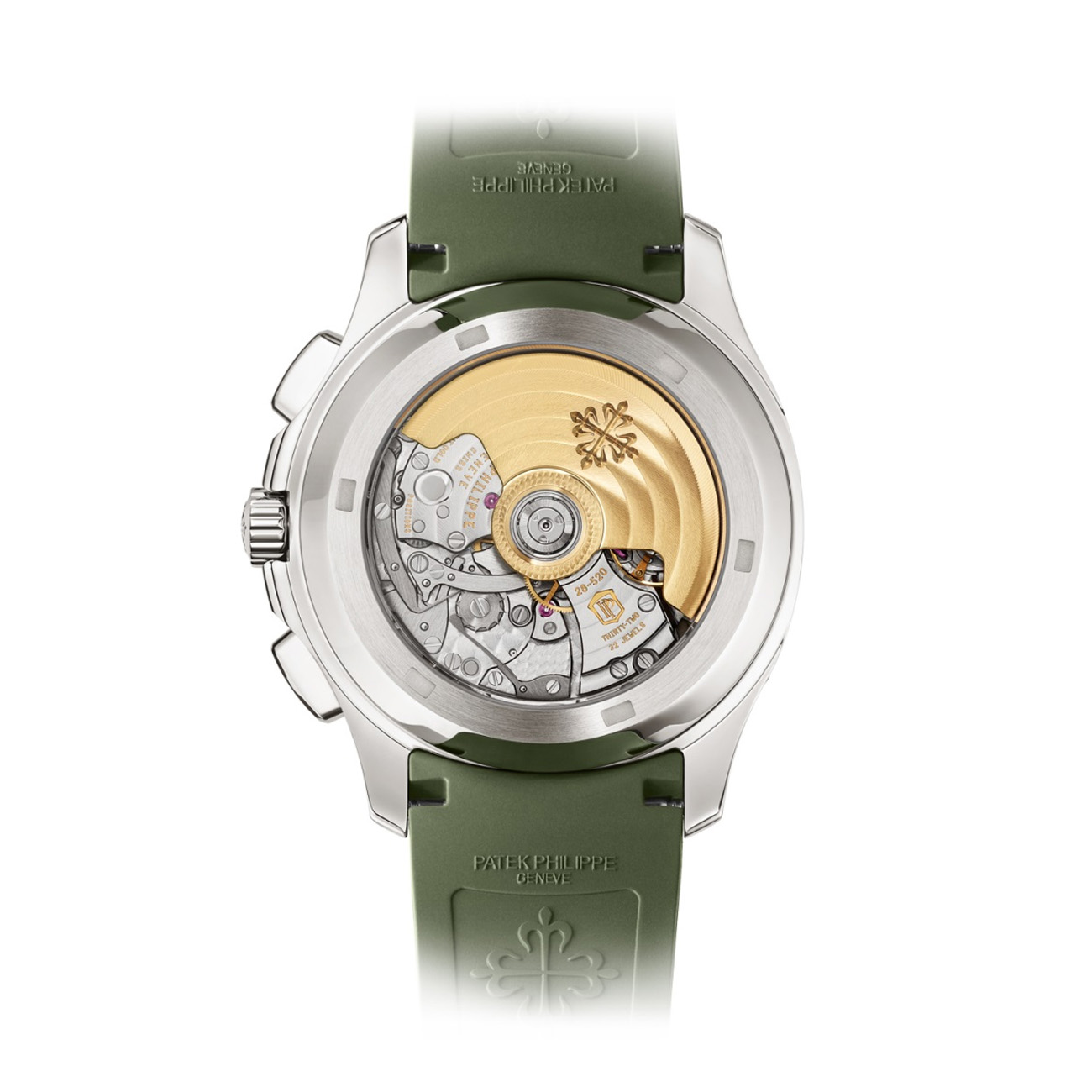 Patek Philippe Aquanaut 5968G-010 Khaki green Dial White gold Watch