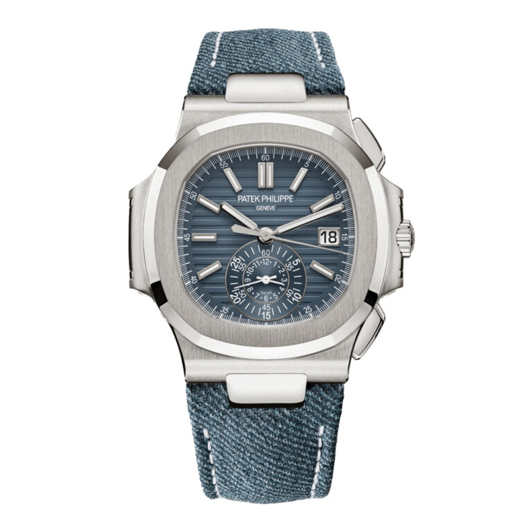 Patek Philippe Nautilus 5980/60G-001 Opaline Blue-Gray Dial White Gold