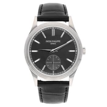 Patek Philippe Calatrava 6119G-001 white gold watch, dial detail