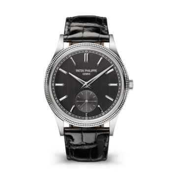 Patek Philippe Calatrava 6119G-001 white gold watch, charcoal dial