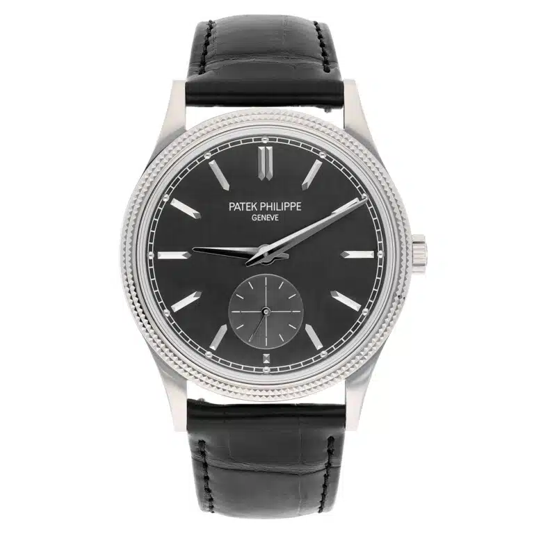 Patek Philippe Calatrava 6119G-001 white gold watch, dial detail