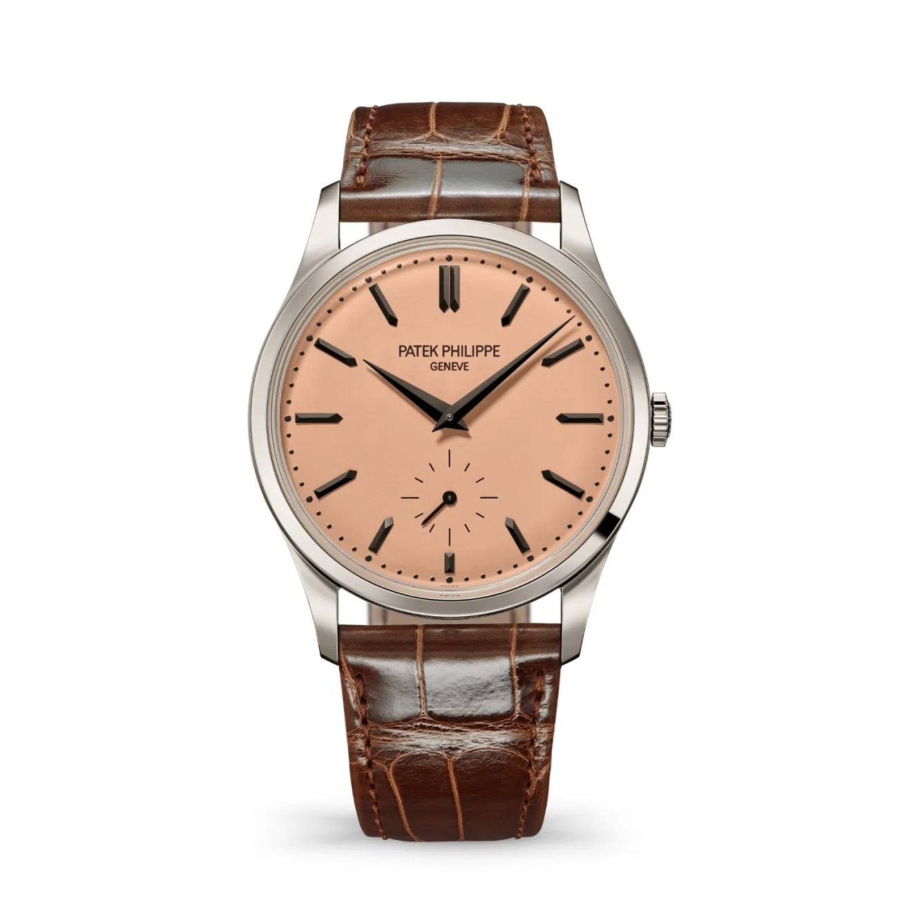 Patek Philippe Calatrava 6196P-001 Rose-gilt Opaline Dial Platinum