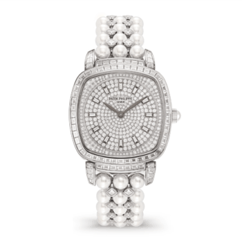 Patek Philippe Gondolo 7042/100G-010 Paved Diamonds Dial White Gold Watch